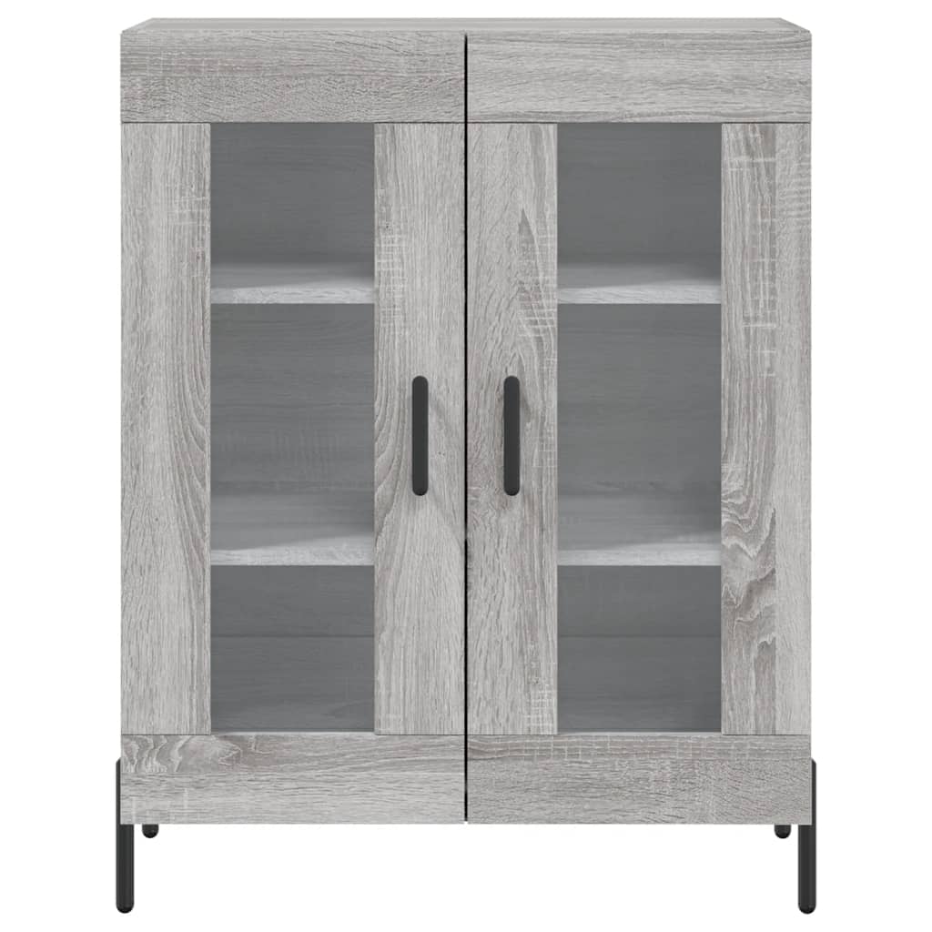 Credenza Grigio Sonoma 69,5x34x180 cm in Legno Multistrato - homemem39