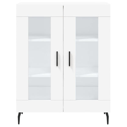 Credenza Bianca 69,5x34x180 cm in Legno Multistrato - homemem39