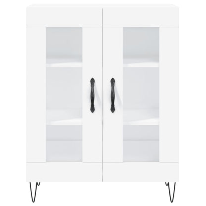Credenza Bianca 69,5x34x180 cm in Legno Multistrato