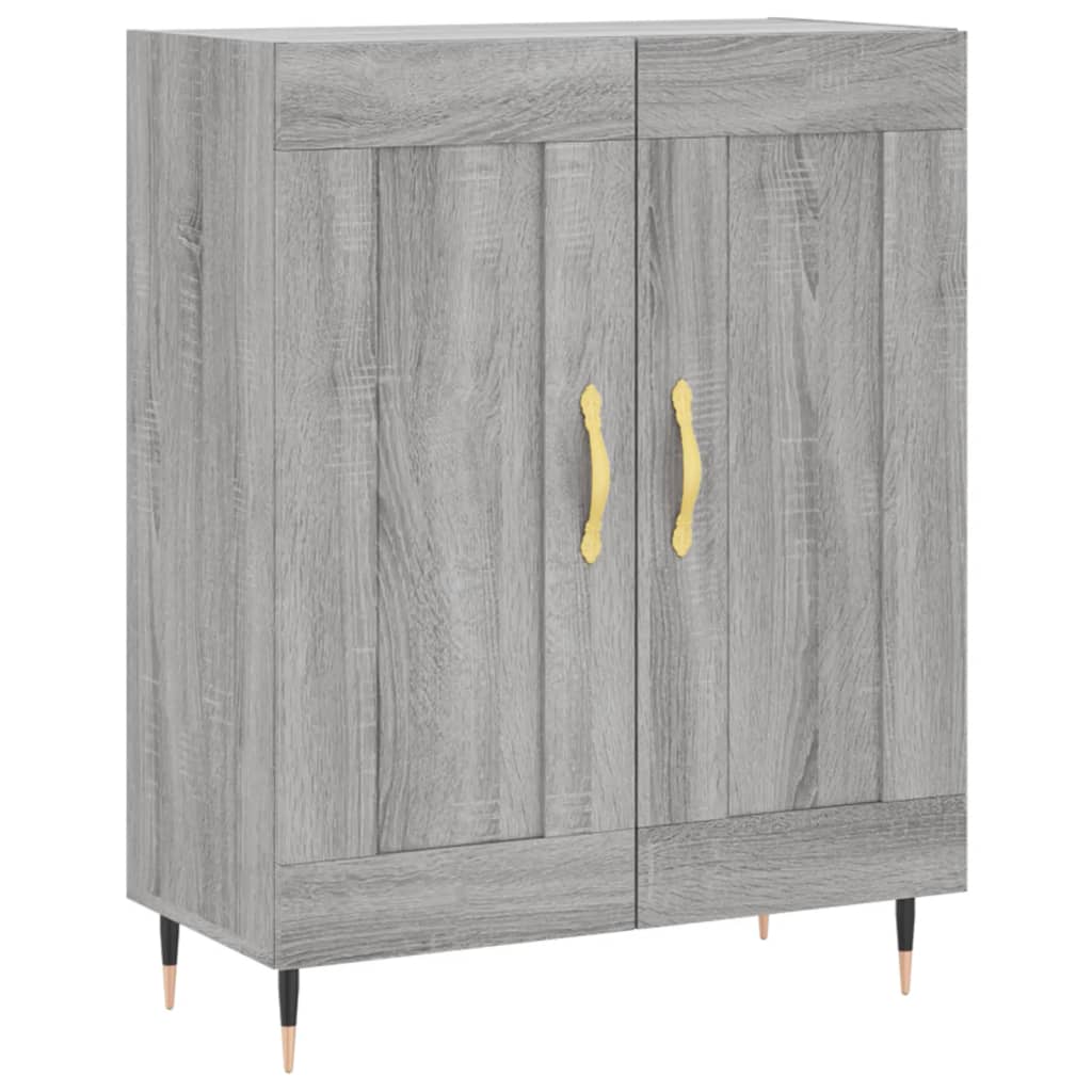 Credenza Grigio Sonoma 69,5x34x180 cm in Legno Multistrato - homemem39