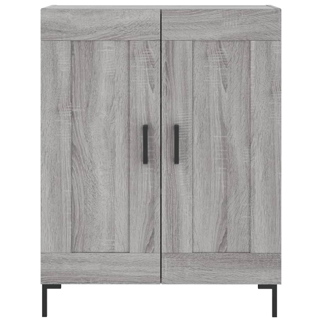 Credenza Grigio Sonoma 69,5x34x180 cm in Legno Multistrato