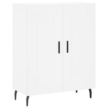 Credenza Bianca 69,5x34x180 cm in Legno Multistrato - homemem39