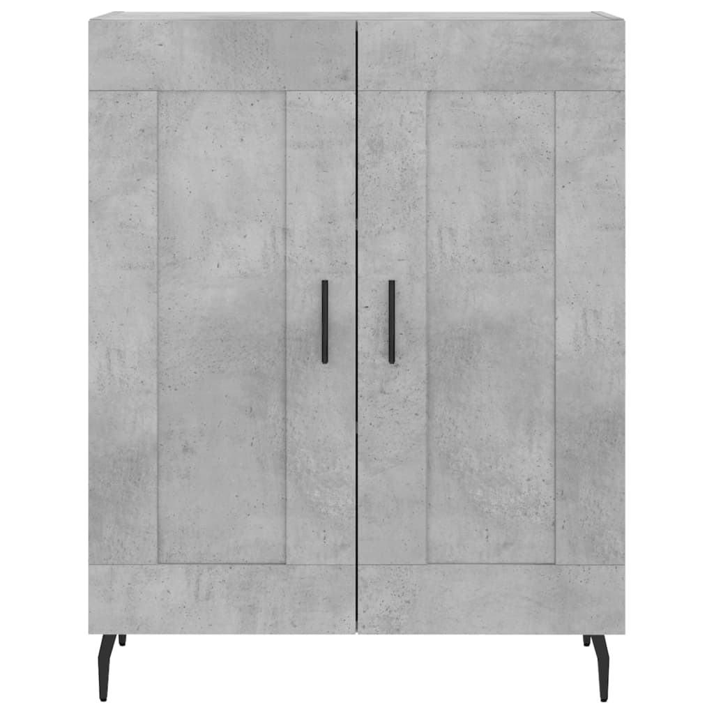 Credenza Grigio Cemento 69,5x34x180 cm in Legno Multistrato - homemem39