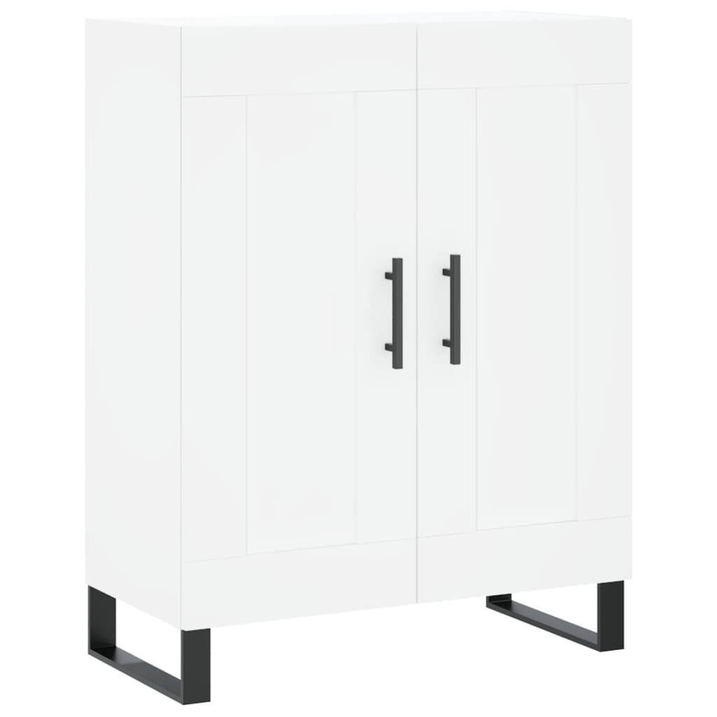 Credenza Bianca 69,5x34x180 cm in Legno Multistrato - homemem39
