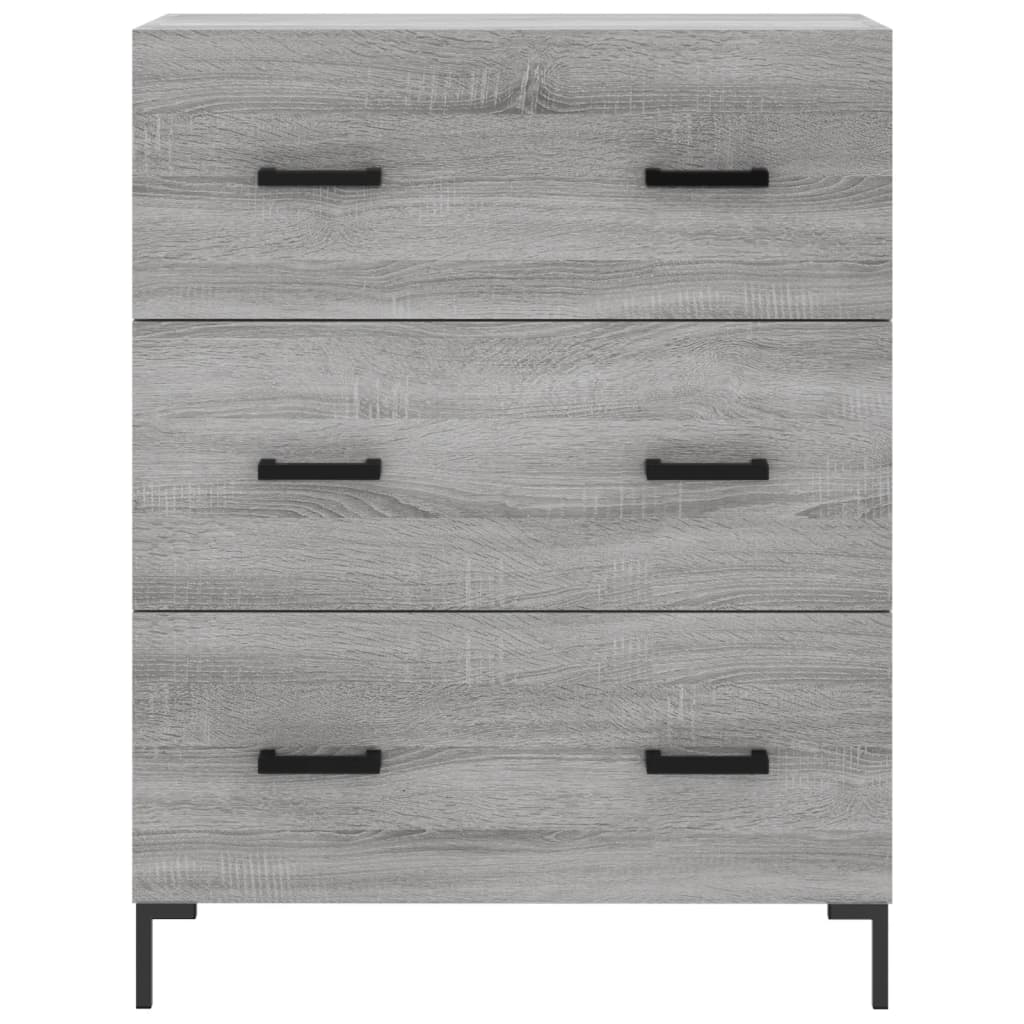 Credenza Grigio Sonoma 69,5x34x180 cm in Legno Multistrato - homemem39