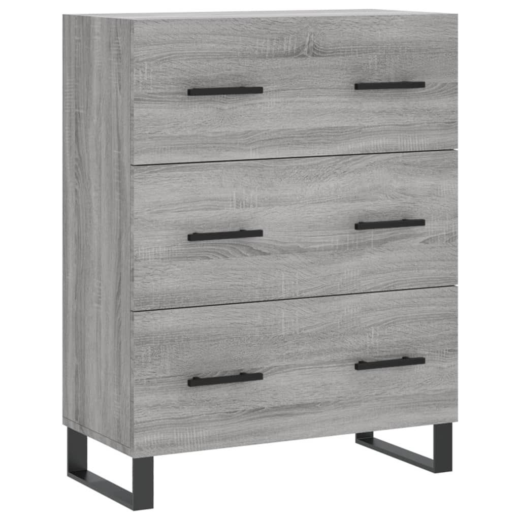 Credenza Grigio Sonoma 69,5x34x180 cm in Legno Multistrato - homemem39