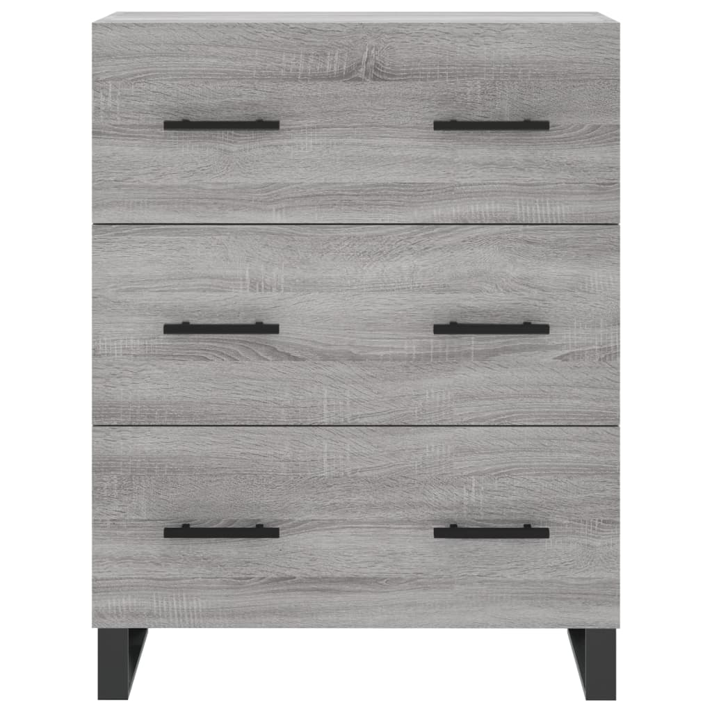Credenza Grigio Sonoma 69,5x34x180 cm in Legno Multistrato - homemem39