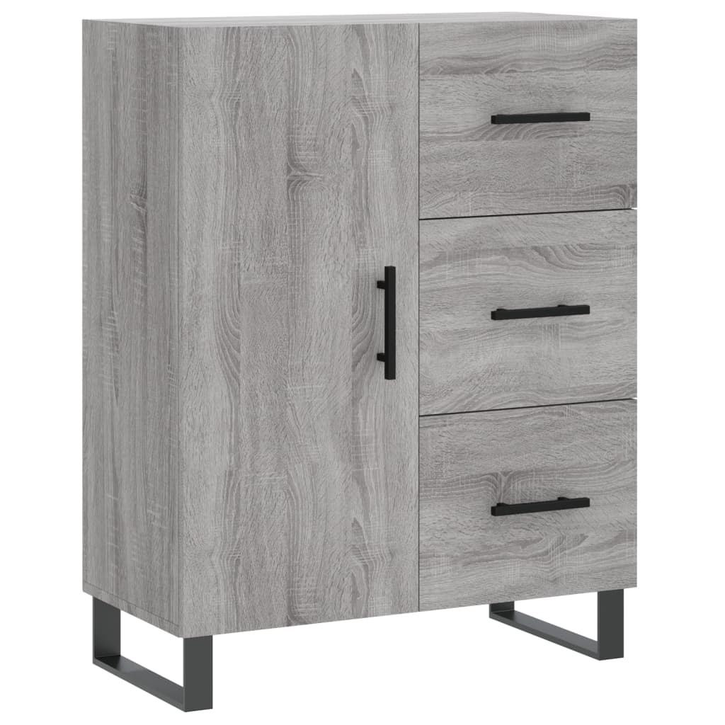 Credenza Grigio Sonoma 69,5x34x180 cm in Legno Multistrato - homemem39