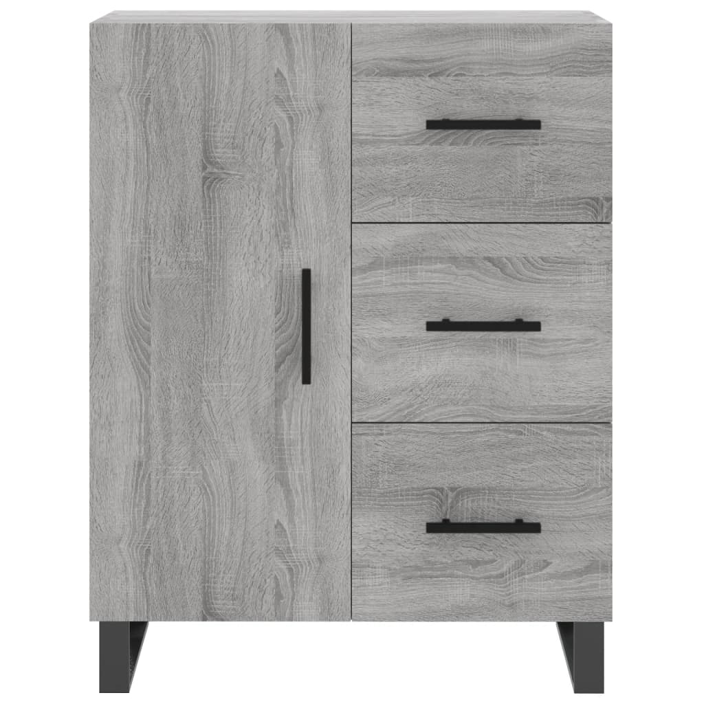 Credenza Grigio Sonoma 69,5x34x180 cm in Legno Multistrato - homemem39