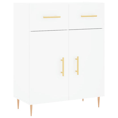 Credenza Bianca 69,5x34x180 cm in Legno Multistrato - homemem39