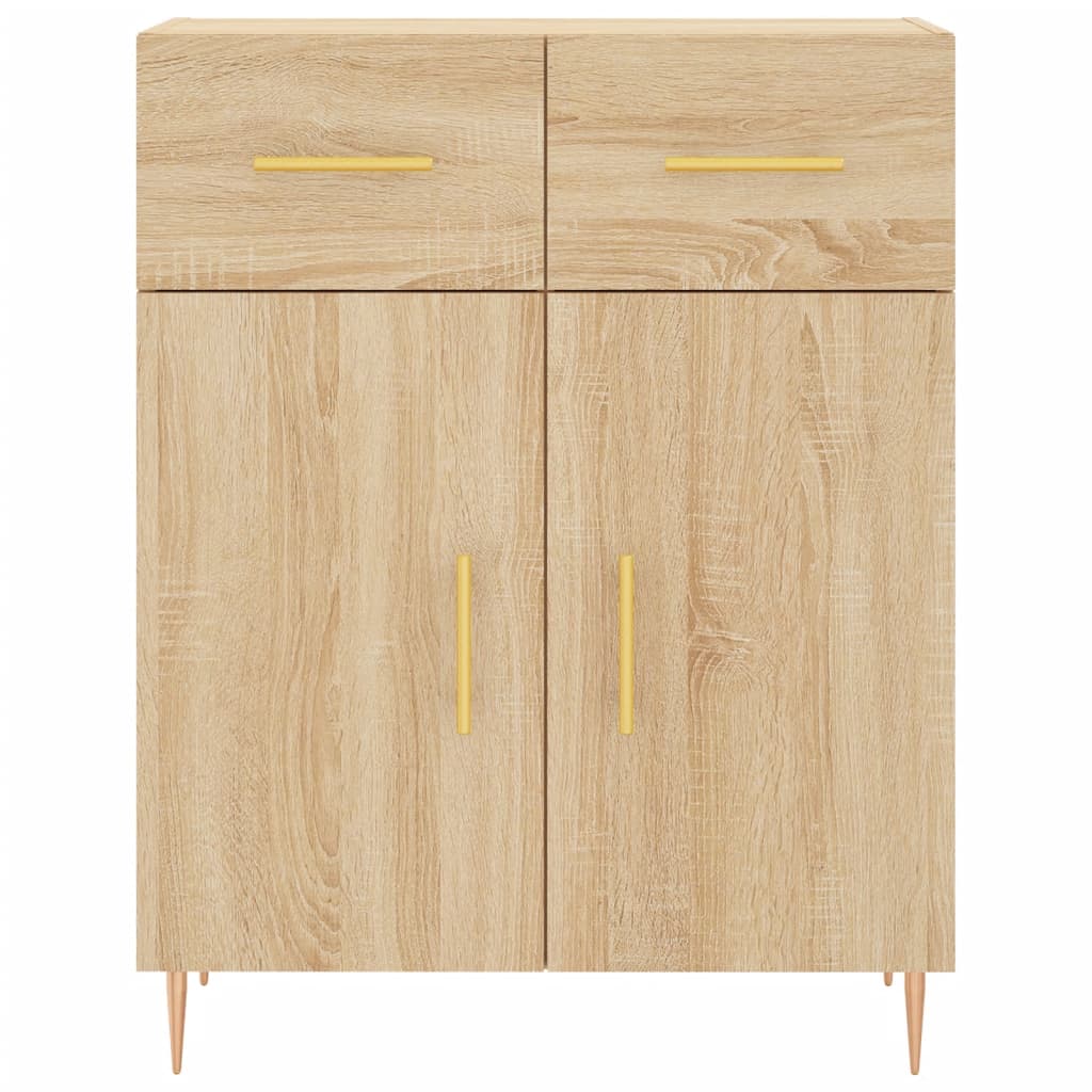 Credenza Rovere Sonoma 69,5x34x180 cm in Legno Multistrato - homemem39