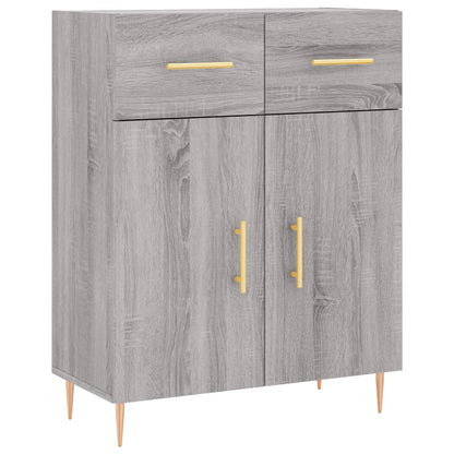 Credenza Grigio Sonoma 69,5x34x180 cm in Legno Multistrato - homemem39