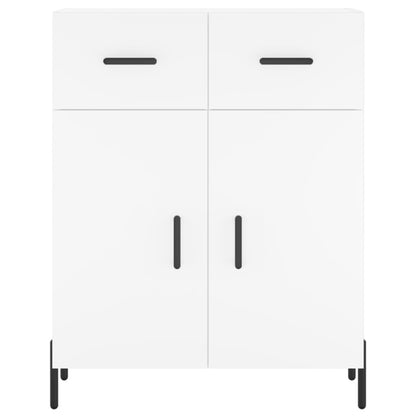 Credenza Bianca 69,5x34x180 cm in Legno Multistrato - homemem39