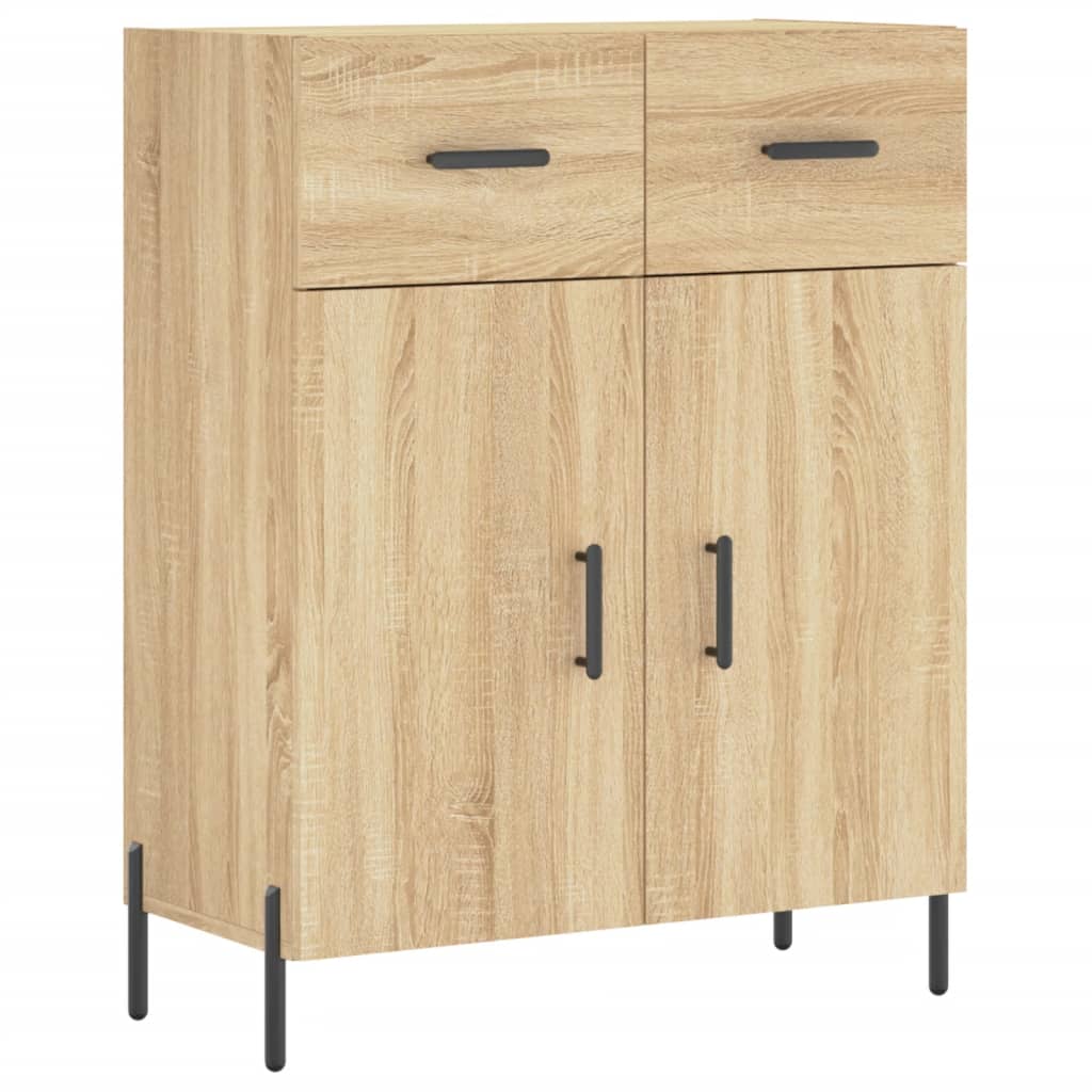 Credenza Rovere Sonoma 69,5x34x180 cm in Legno Multistrato - homemem39