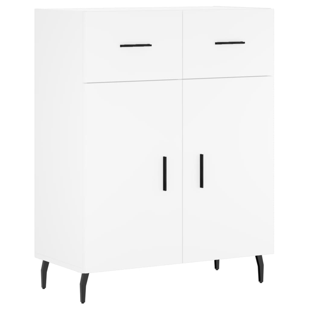 Credenza Bianca 69,5x34x180 cm in Legno Multistrato - homemem39