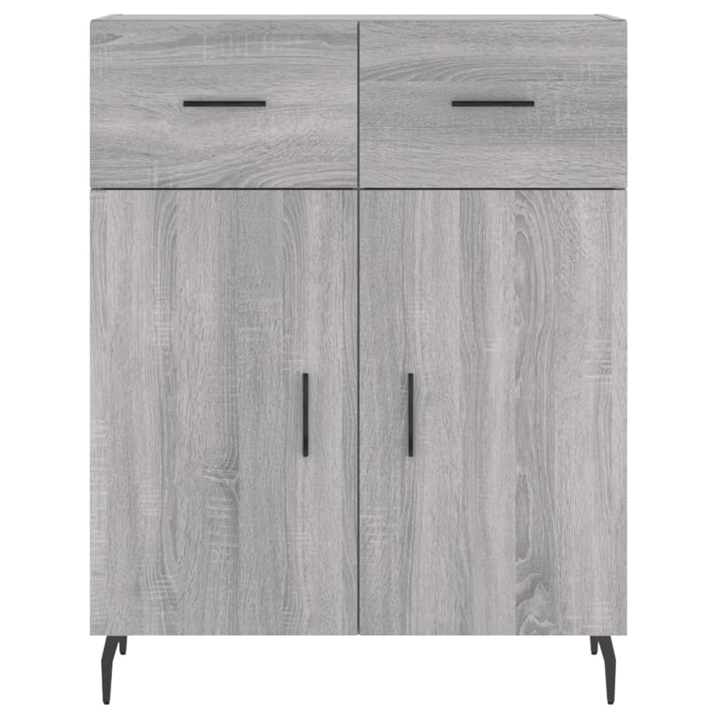 Credenza Grigio Sonoma 69,5x34x180 cm in Legno Multistrato - homemem39