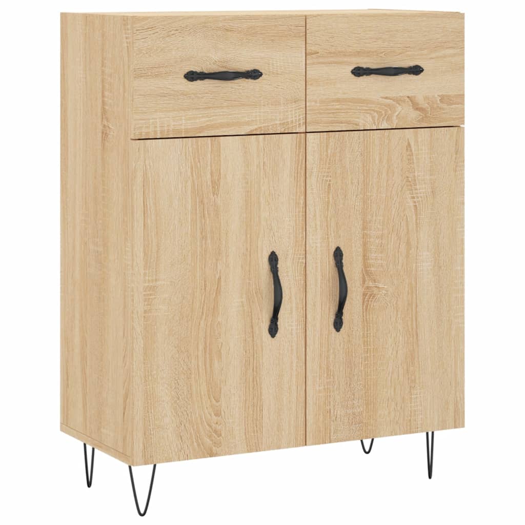 Credenza Rovere Sonoma 69,5x34x180 cm in Legno Multistrato - homemem39