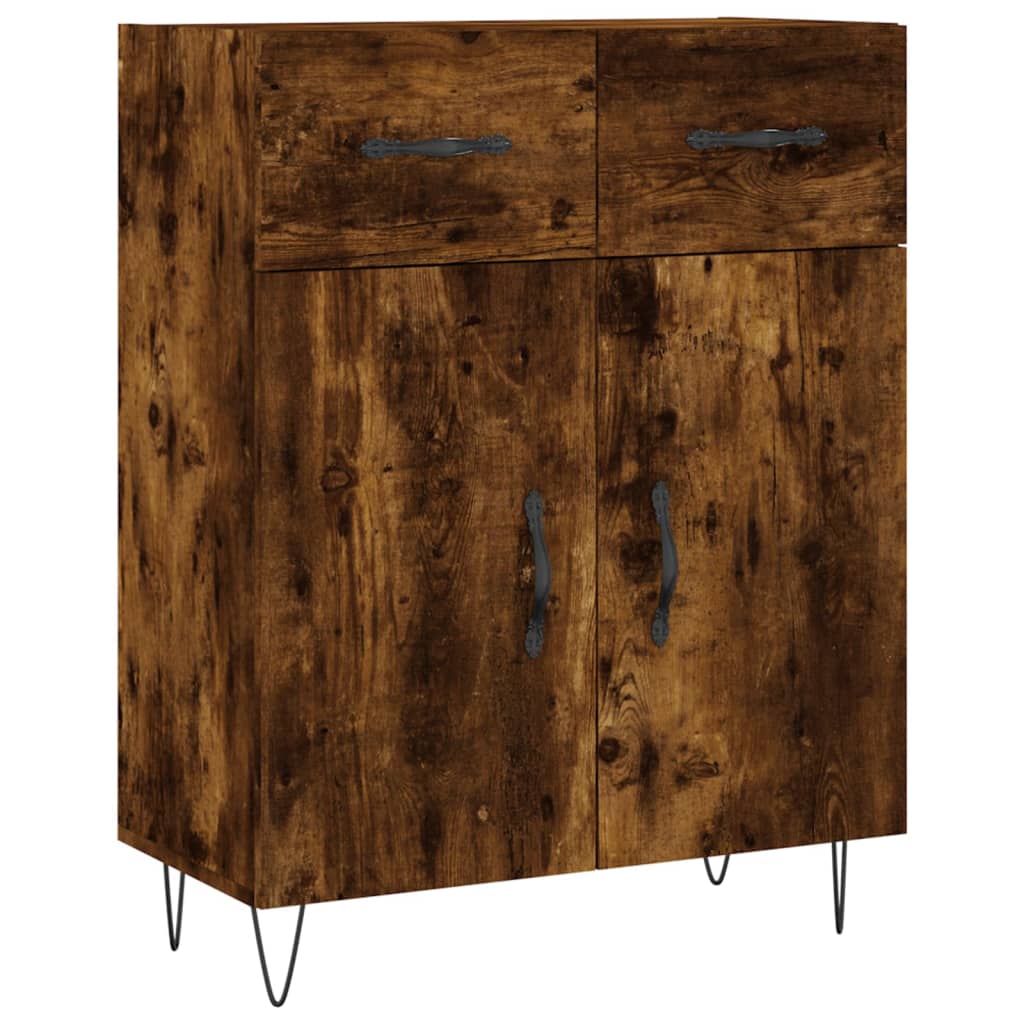Credenza Rovere Fumo  69,5x34x180 cm in Legno Multistrato - homemem39