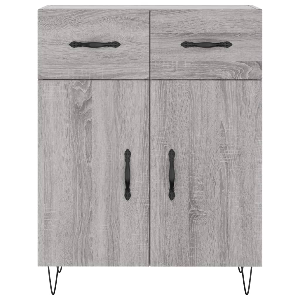 Credenza Grigio Sonoma 69,5x34x180 cm in Legno Multistrato - homemem39