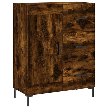 Credenza Rovere Fumo  69,5x34x180 cm in Legno Multistrato