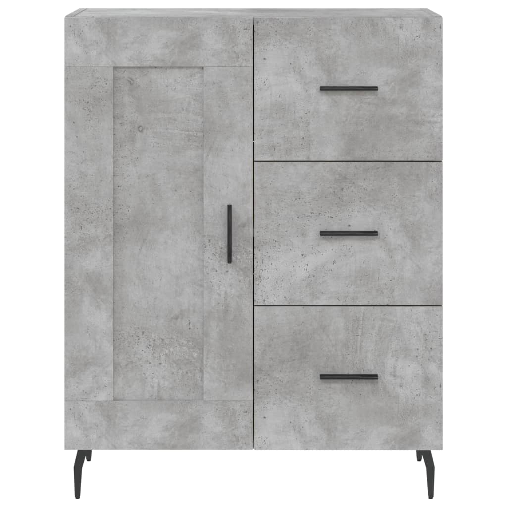 Credenza Grigio Cemento 69,5x34x180 cm in Legno Multistrato - homemem39