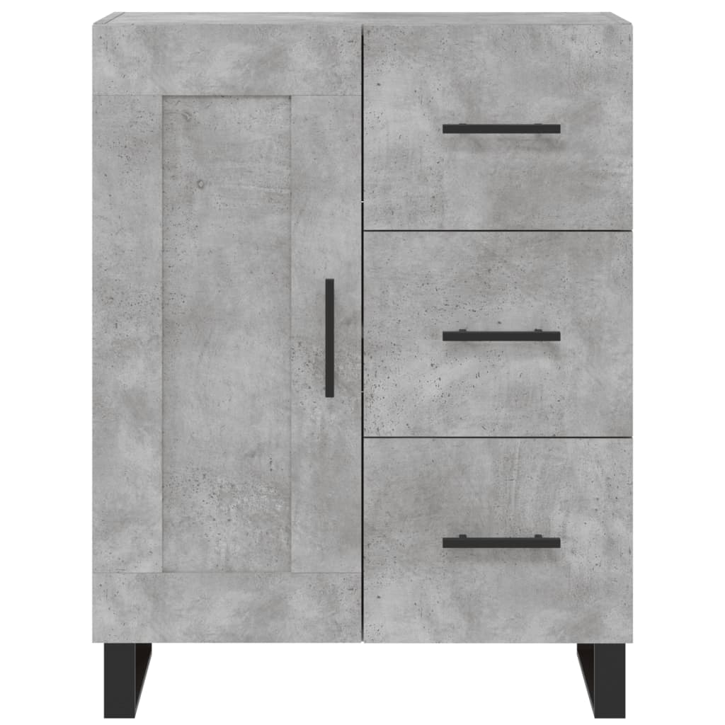 Credenza Grigio Cemento 69,5x34x180 cm in Legno Multistrato - homemem39