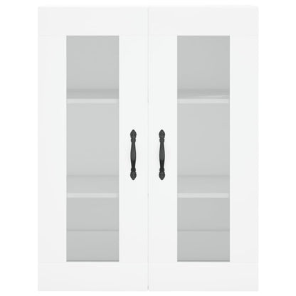 Credenza Bianca 69,5x34x180 cm in Legno Multistrato - homemem39