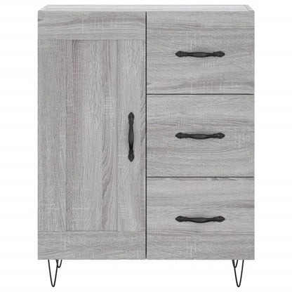 Credenza Grigio Sonoma 69,5x34x180 cm in Legno Multistrato - homemem39