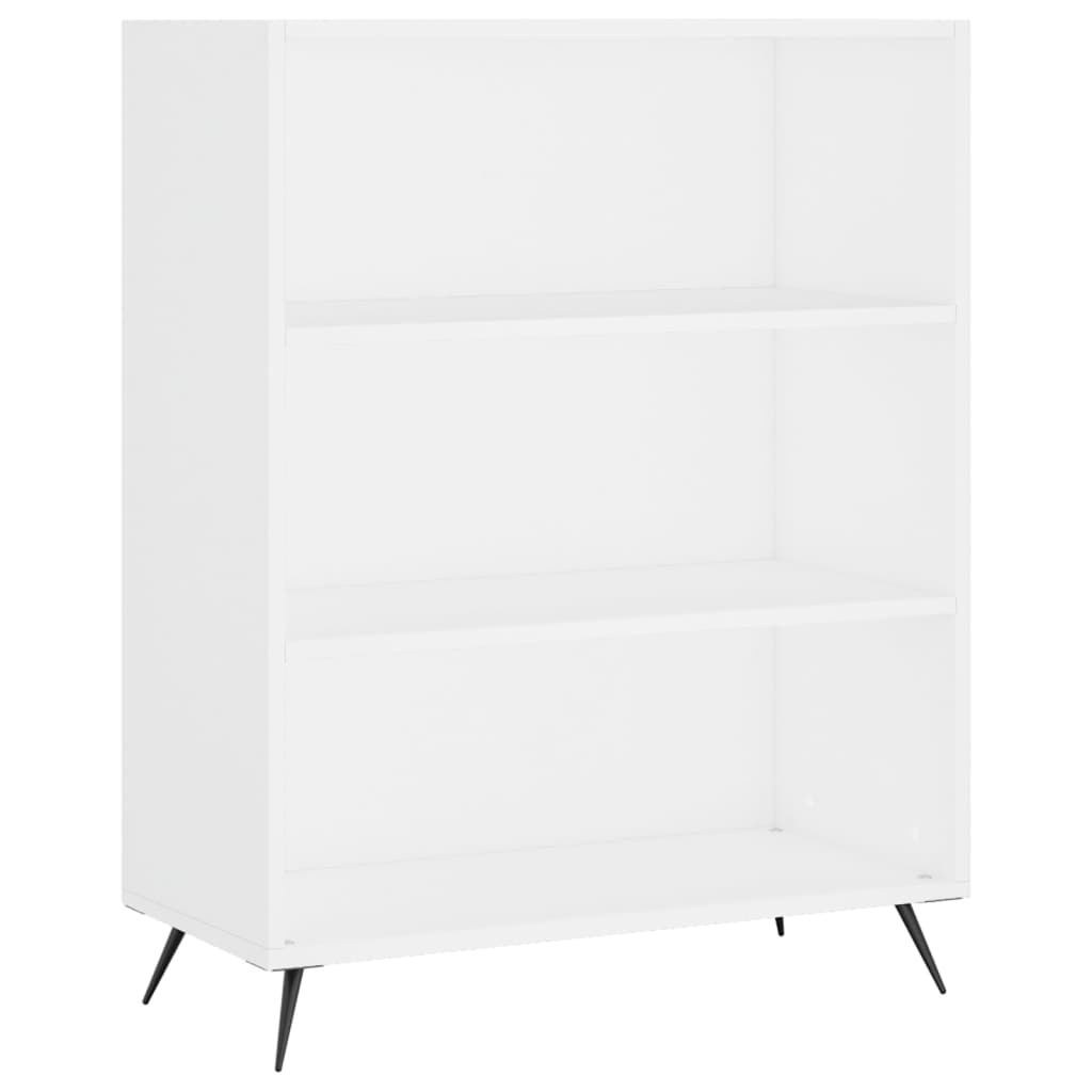 Credenza Bianca 69,5x34x180 cm in Legno Multistrato