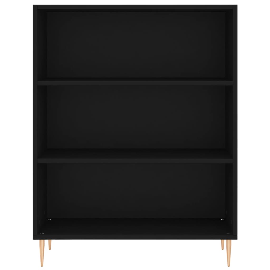 Credenza Nera 69,5x34x180 cm in Legno Multistrato - homemem39