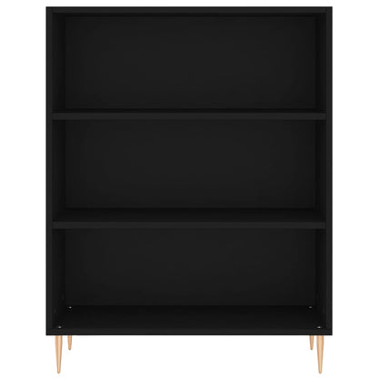 Credenza Nera 69,5x34x180 cm in Legno Multistrato - homemem39