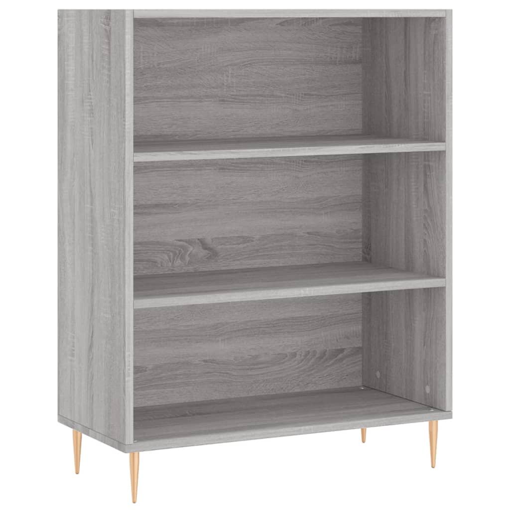 Credenza Grigio Sonoma 69,5x34x180 cm in Legno Multistrato