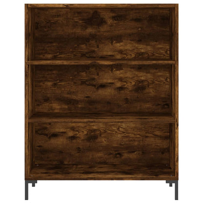 Credenza Rovere Fumo  69,5x34x180 cm in Legno Multistrato