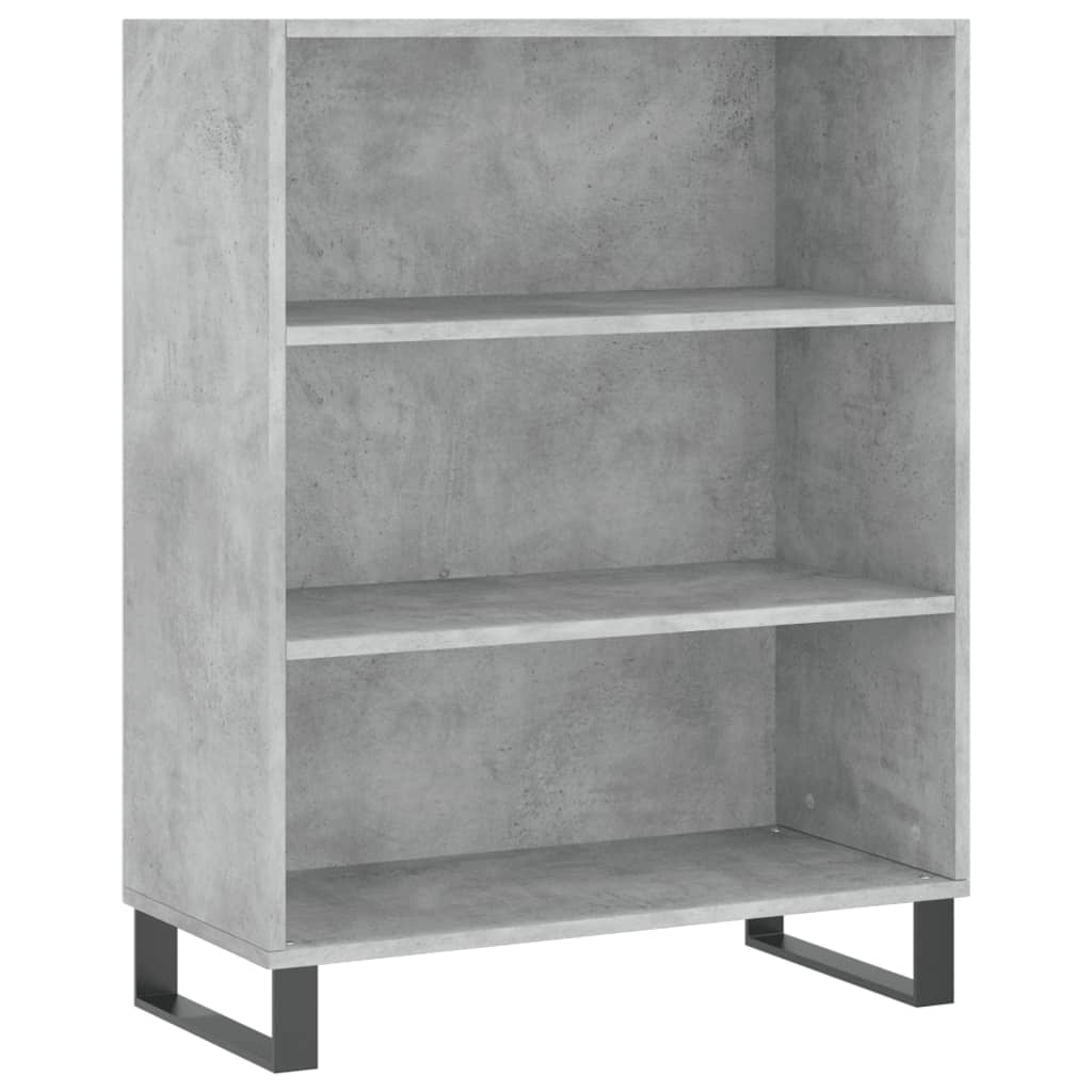 Credenza Grigio Cemento 69,5x34x180 cm in Legno Multistrato - homemem39