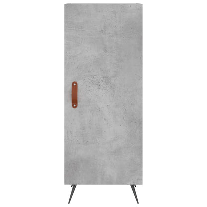 Credenza Grigio Cemento 34,5x34x180 cm in Legno Multistrato