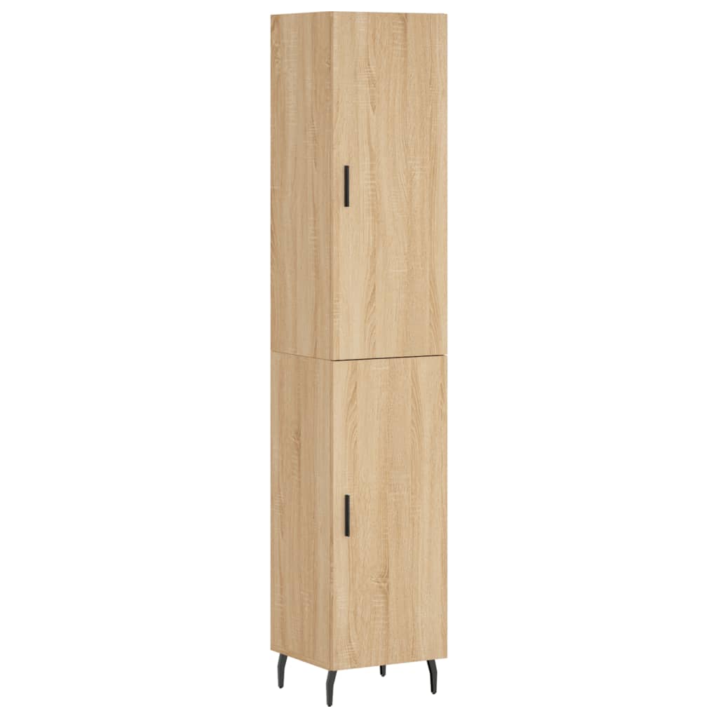 Credenza Rovere Sonoma 34,5x34x180 cm in Legno Multistrato - homemem39
