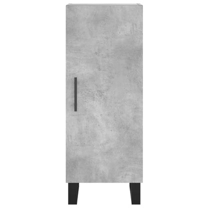 Credenza Grigio Cemento 34,5x34x180 cm in Legno Multistrato