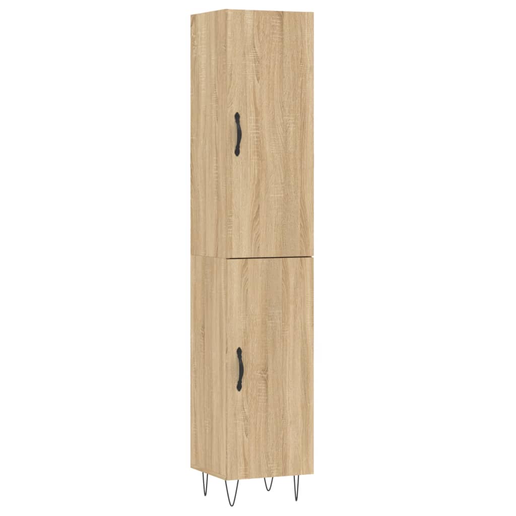 Credenza Rovere Sonoma 34,5x34x180 cm in Legno Multistrato - homemem39