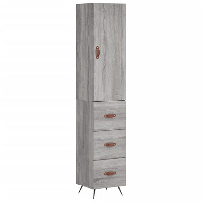 Credenza Grigio Sonoma 34,5x34x180 cm in Legno Multistrato - homemem39