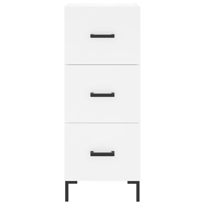 Credenza Bianca 34,5x34x180 cm in Legno Multistrato - homemem39