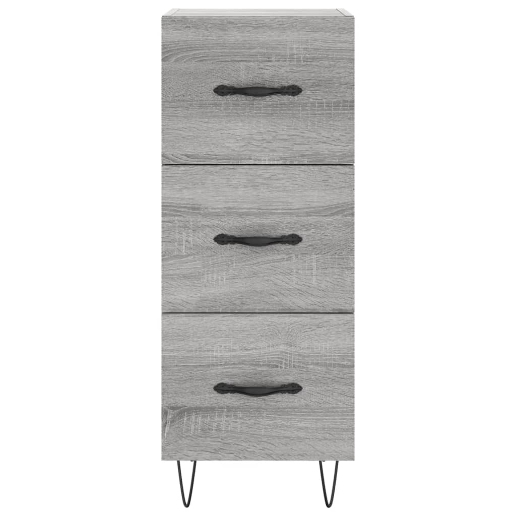 Credenza Grigio Sonoma 34,5x34x180 cm in Legno Multistrato - homemem39