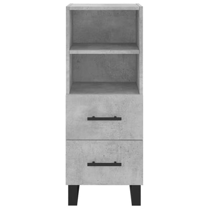 Credenza Grigio Cemento 34,5x34x180 cm in Legno Multistrato