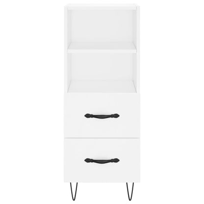 Credenza Bianca 34,5x34x180 cm in Legno Multistrato - homemem39