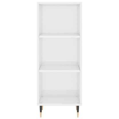 Credenza 34,5x34x180 cm in Legno Multistrato Bianco Lucido - homemem39