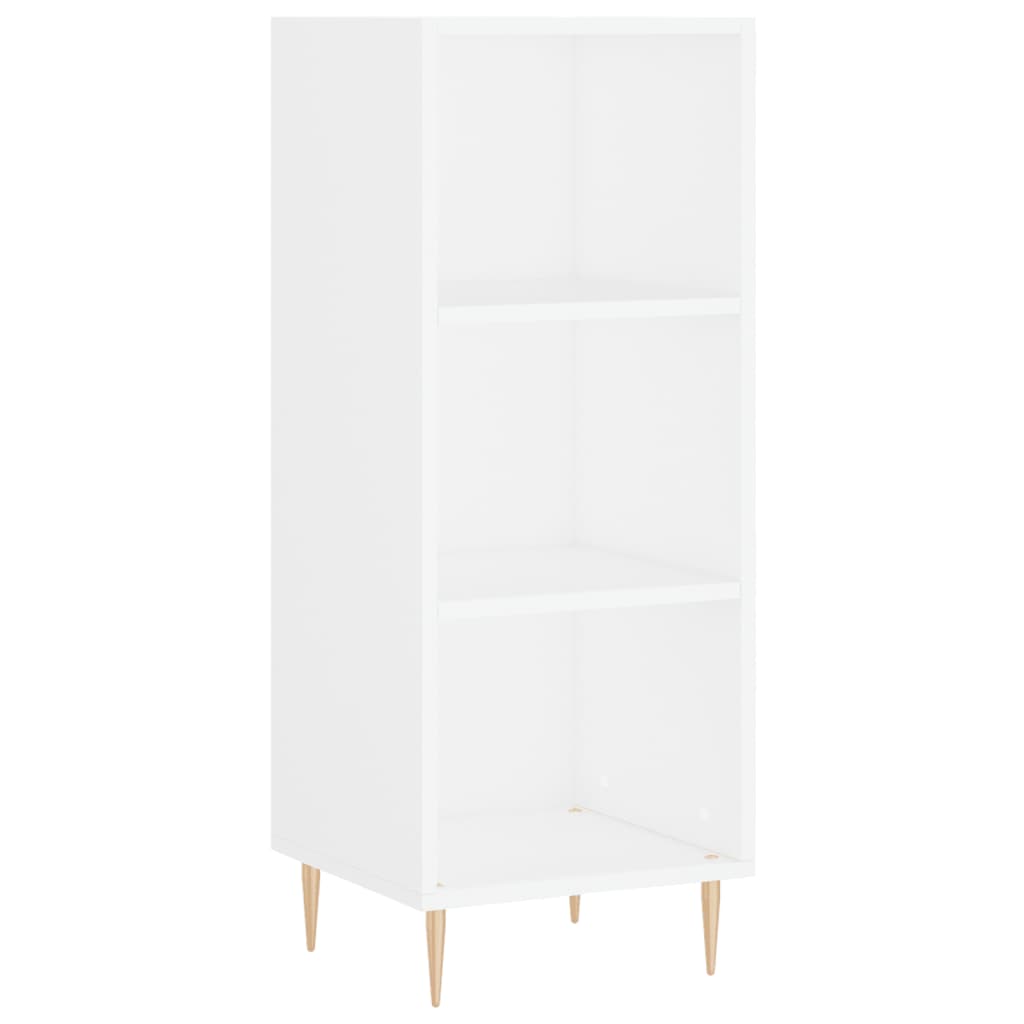 Credenza Bianca 34,5x34x180 cm in Legno Multistrato - homemem39