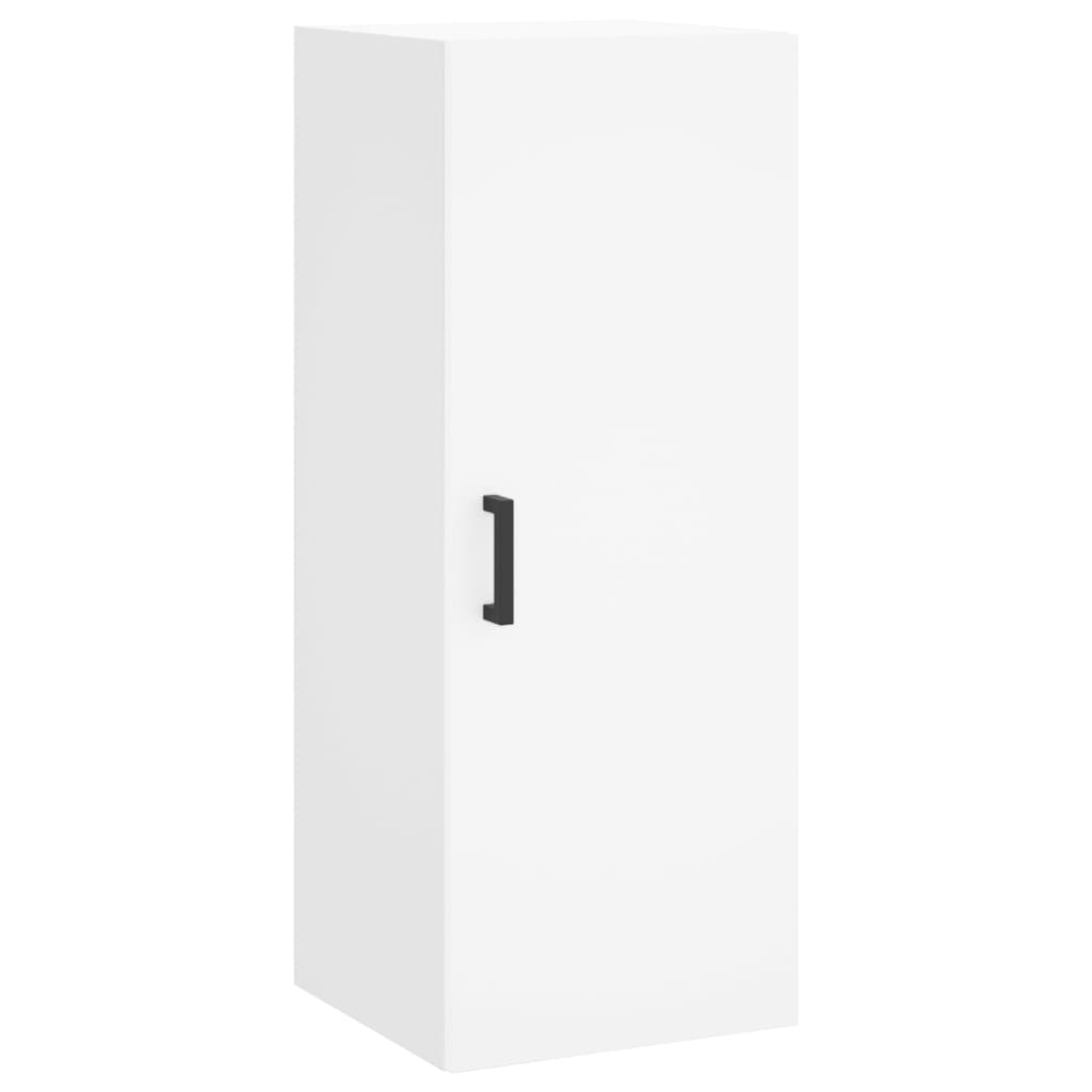 Credenza Bianca 34,5x34x180 cm in Legno Multistrato