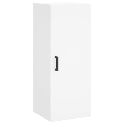 Credenza Bianca 34,5x34x180 cm in Legno Multistrato