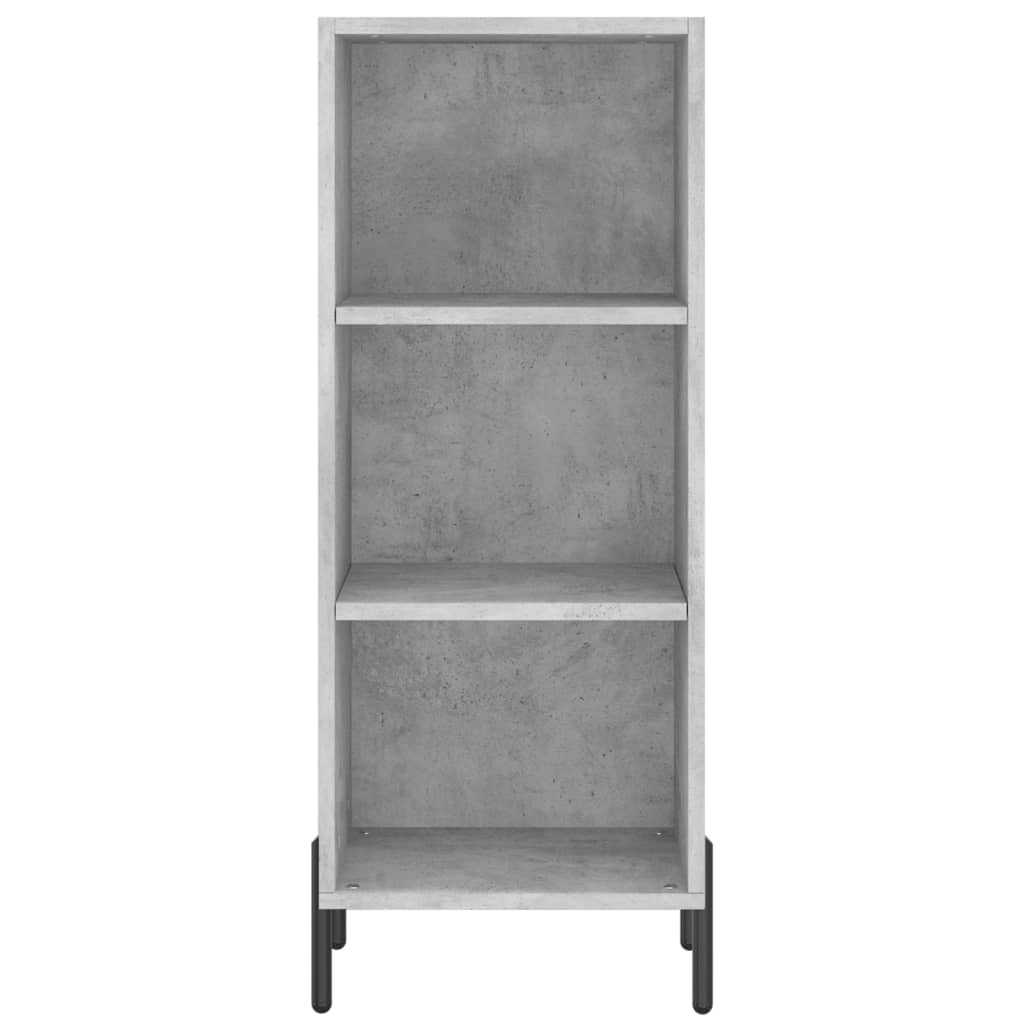 Credenza Grigio Cemento 34,5x34x180 cm in Legno Multistrato - homemem39