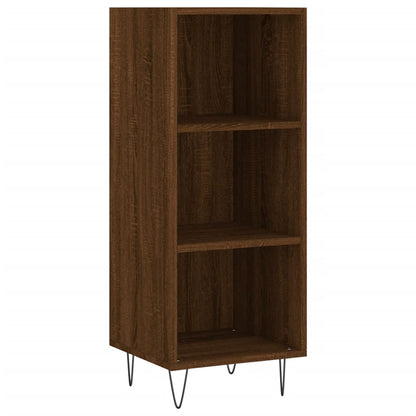 Credenza Rovere Marrone 34,5x34x180 cm in Legno Multistrato