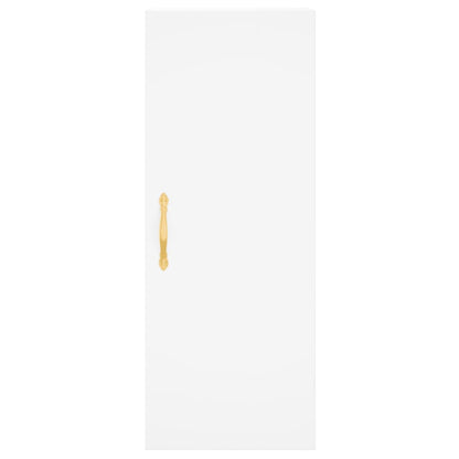 Credenza Bianca 34,5x34x180 cm in Legno Multistrato - homemem39